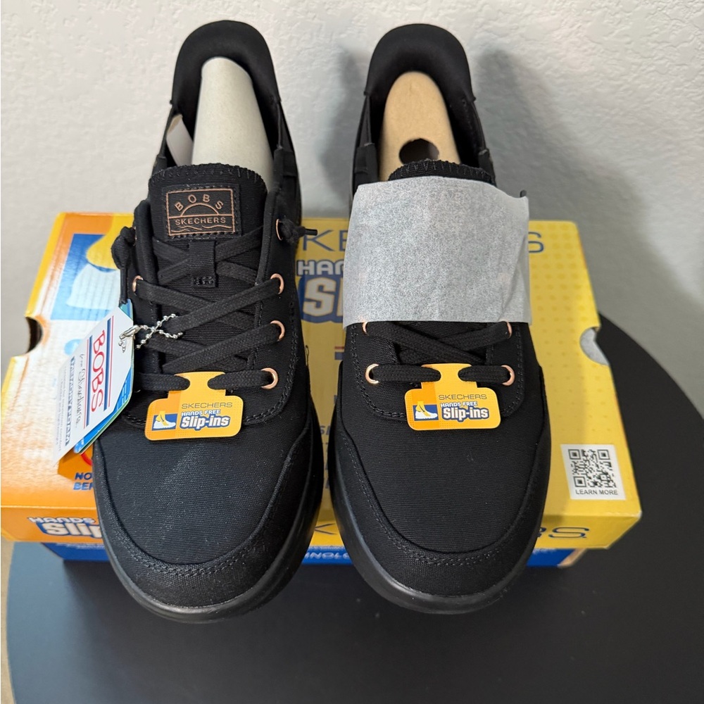 Skechers Black and Copper Slip-Ins